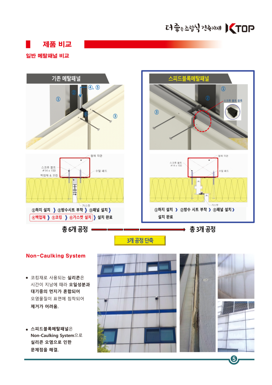 쉽고 편리한 건축, 아키오션 - 광스틸 스피드블록메탈패널(세계 최초 Non-Caulk) 쉽고 편리한 건축, 아키오션 - 광스틸 스피드블록메탈패널(세계 최초 Non-Caulk)